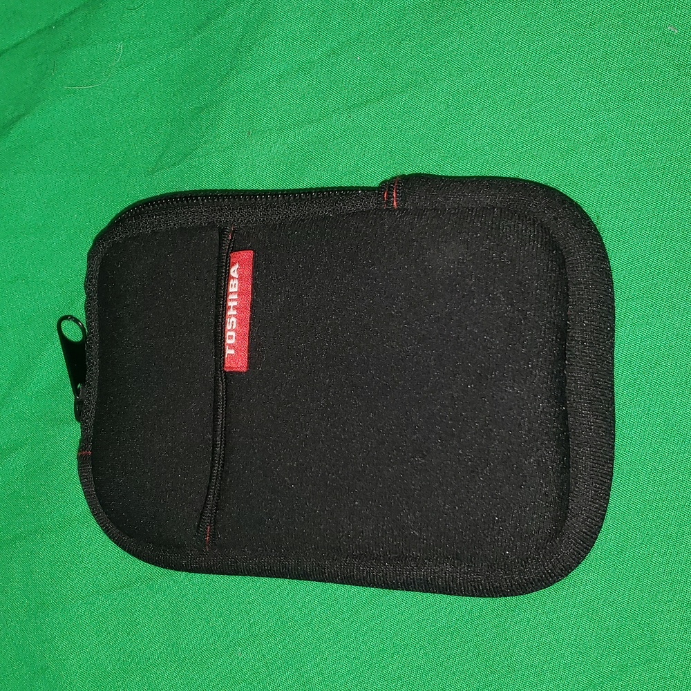 Toshiba Small Gadget Zip Pouch Bag 4"x5.5"